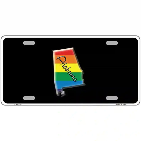 Alabama Rainbow Metal Novelty License Plate 24" x 12" (LLP)