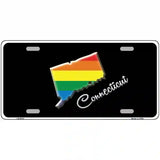 Connecticut Rainbow Metal Novelty License Plate 24" x 12" (LLP)