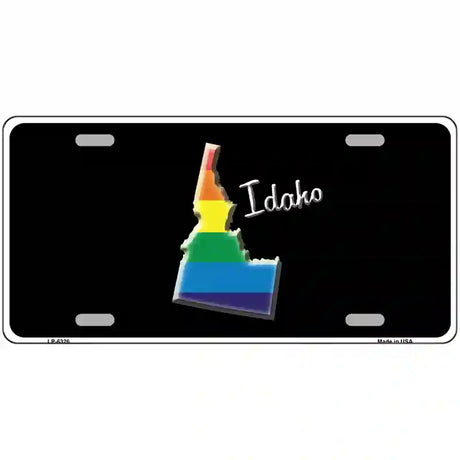 Idaho Rainbow Metal Novelty License Plate 24" x 12" (LLP)