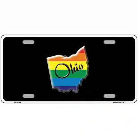 Ohio Rainbow Metal Novelty License Plate 24" x 12" (LLP)