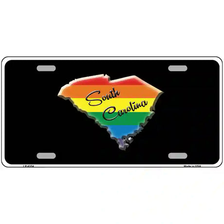 South Carolina Rainbow Metal Novelty License Plate 24" x 12" (LLP)