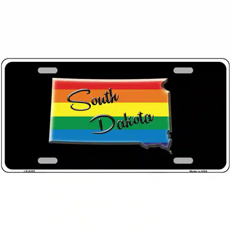 South Dakota Rainbow Metal Novelty License Plate 24" x 12" (LLP)