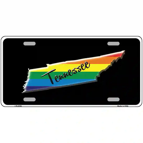 Tennessee Rainbow Metal Novelty License Plate 24" x 12" (LLP)