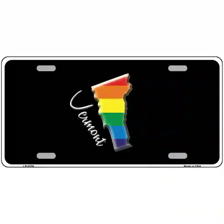 Vermont Rainbow Metal Novelty License Plate 24" x 12" (LLP)