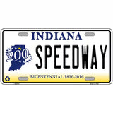 Speedway Indiana Novelty Metal License Plate 24" x 12" (LLP)