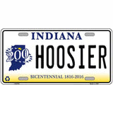 Hoosier Indiana Novelty Metal License Plate 24" x 12" (LLP)