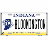 Bloomington Indiana Novelty Metal License Plate 24" x 12" (LLP)