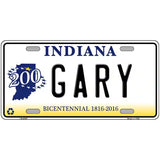 Gary Indiana Novelty Metal License Plate 24" x 12" (LLP)