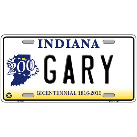 Gary Indiana Novelty Metal License Plate 24" x 12" (LLP)