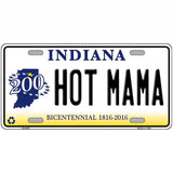 Hot Mama Indiana Novelty Metal License Plate 24" x 12" (LLP)