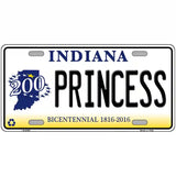 Princess Indiana Novelty Metal License Plate 24" x 12" (LLP)