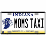 Moms Taxi Indiana Novelty Metal License Plate 24" x 12" (LLP)