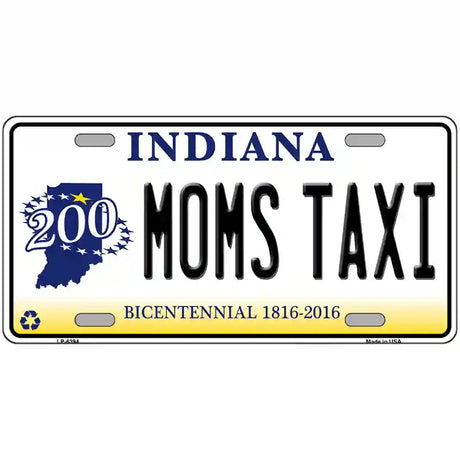 Moms Taxi Indiana Novelty Metal License Plate 24" x 12" (LLP)