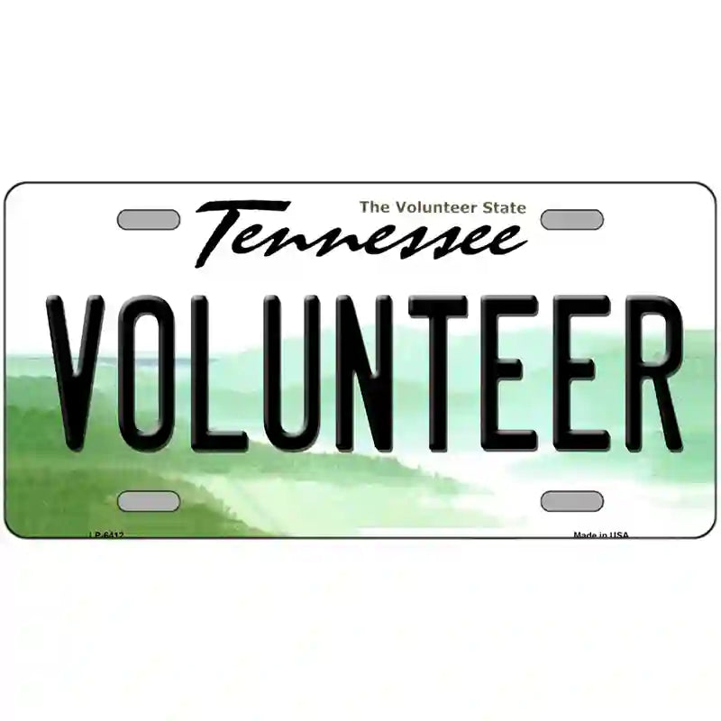 Volunteer Tennessee Novelty Metal License Plate 24" x 12" (LLP)