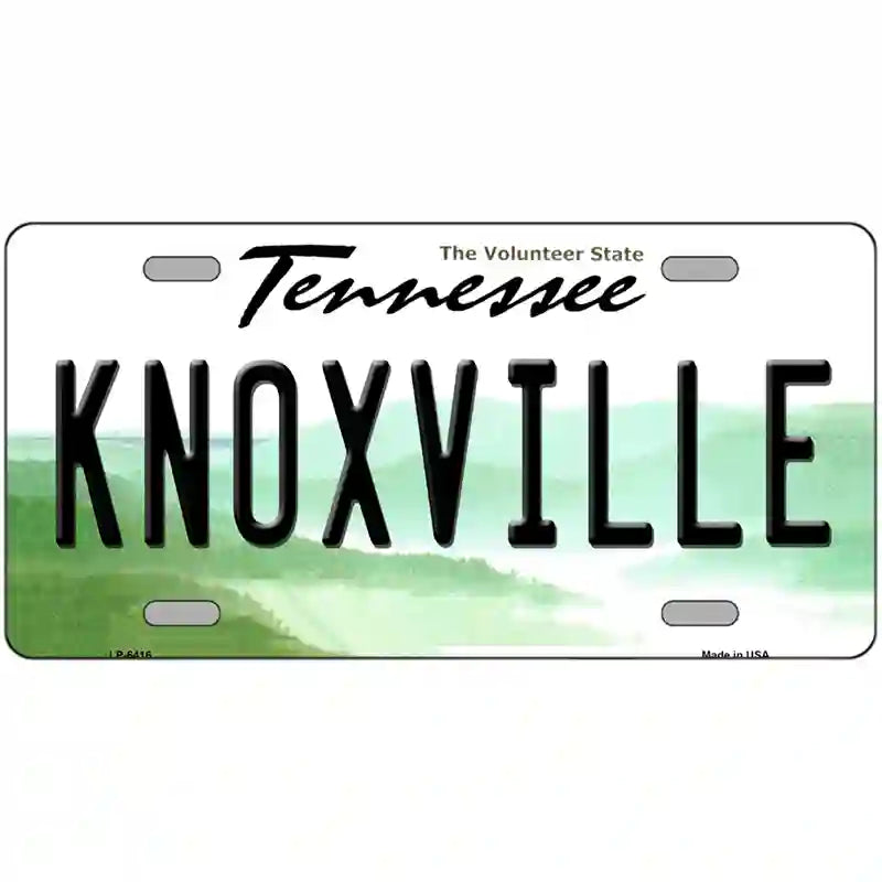 Knoxville Tennessee Novelty Metal License Plate 24" x 12" (LLP)