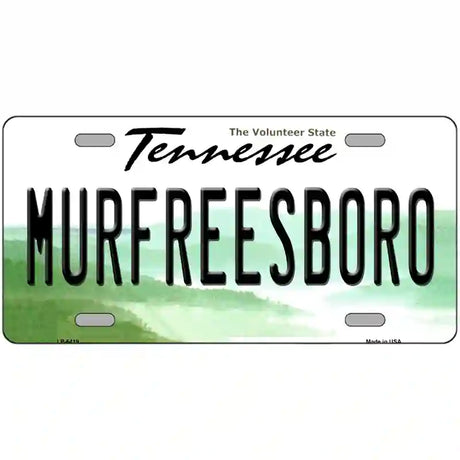 Murfreesboro Tennessee Novelty Metal License Plate 24" x 12" (LLP)