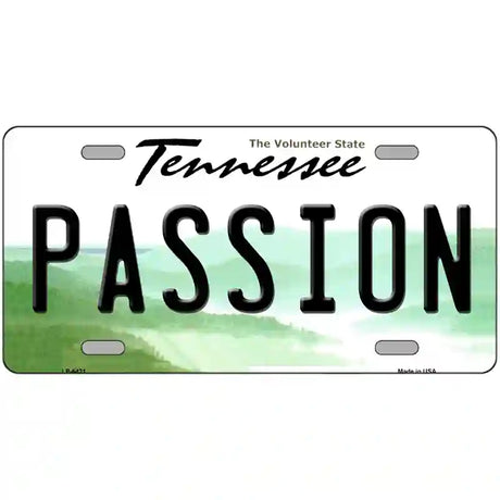 Passion Tennessee Novelty Metal License Plate 24" x 12" (LLP)