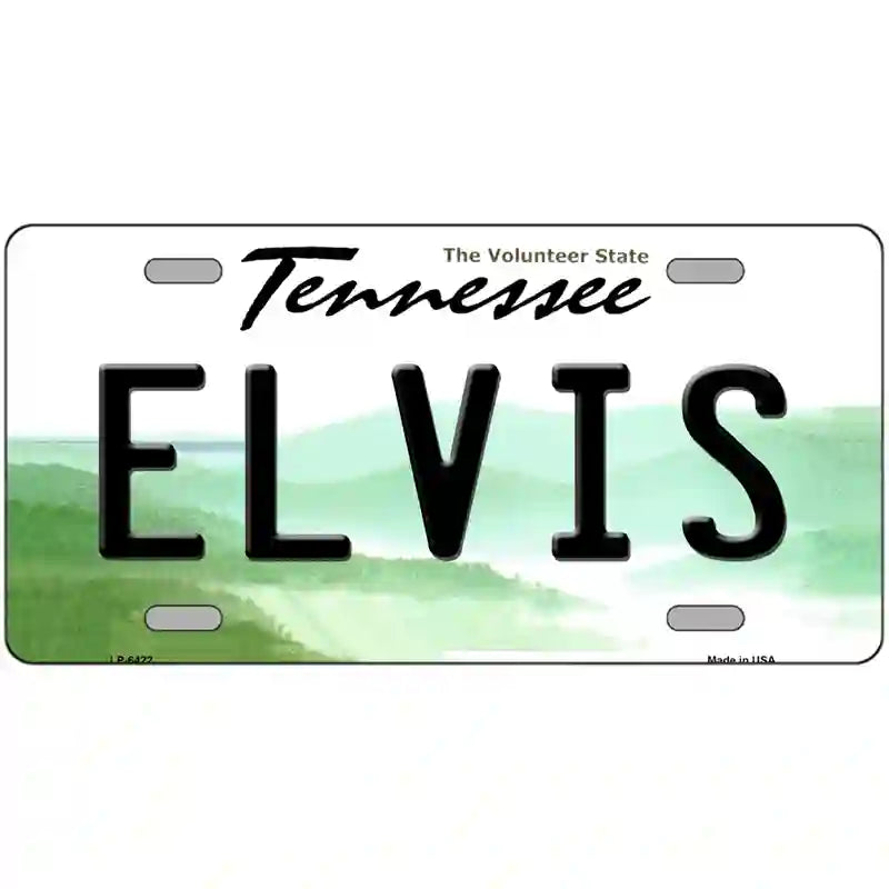 Elvis Tennessee Novelty Metal License Plate 24" x 12" (LLP)