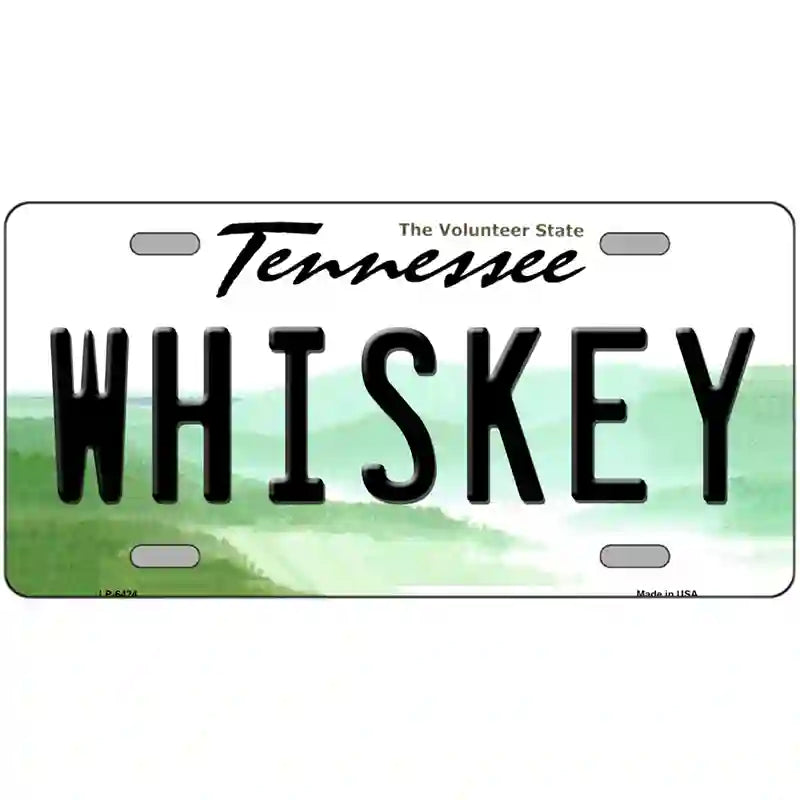 Whiskey Tennessee Novelty Metal License Plate 24" x 12" (LLP)