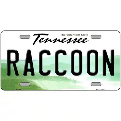 Raccoon Tennessee Novelty Metal License Plate 24" x 12" (LLP)