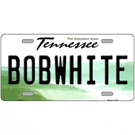 Bobwhite Tennessee Novelty Metal License Plate 24" x 12" (LLP)