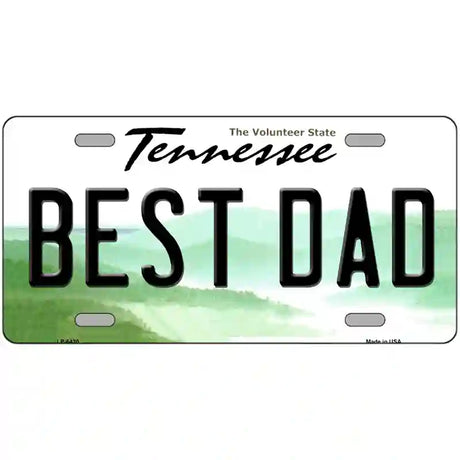 Best Dad Tennessee Novelty Metal License Plate 24" x 12" (LLP)