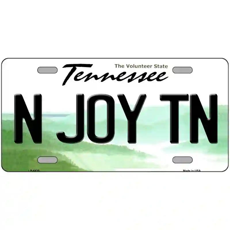 N Joy Tennessee Novelty Metal License Plate 24" x 12" (LLP)