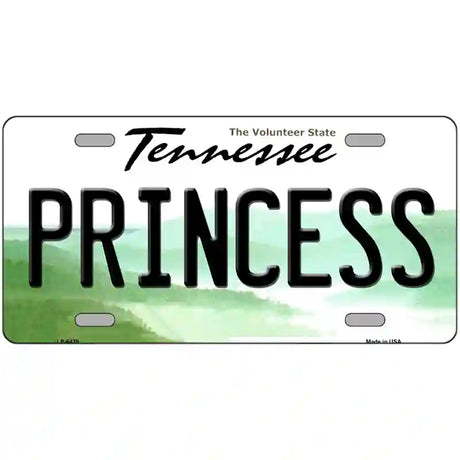 Princess Tennessee Novelty Metal License Plate 24" x 12" (LLP)