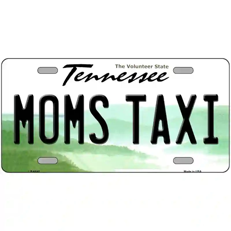 Moms Taxi Tennessee Novelty Metal License Plate 24" x 12" (LLP)