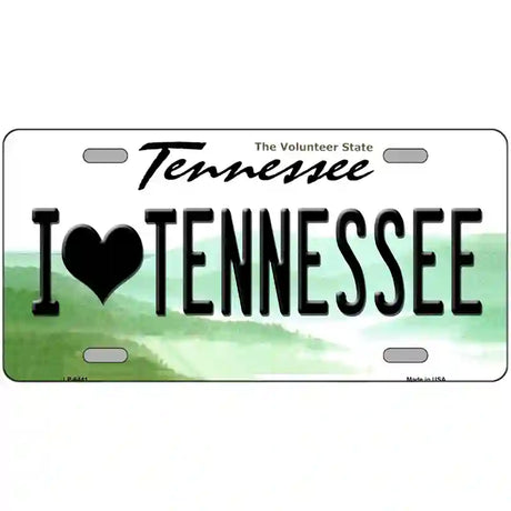 I Love Tennessee Novelty Metal License Plate 24" x 12" (LLP)