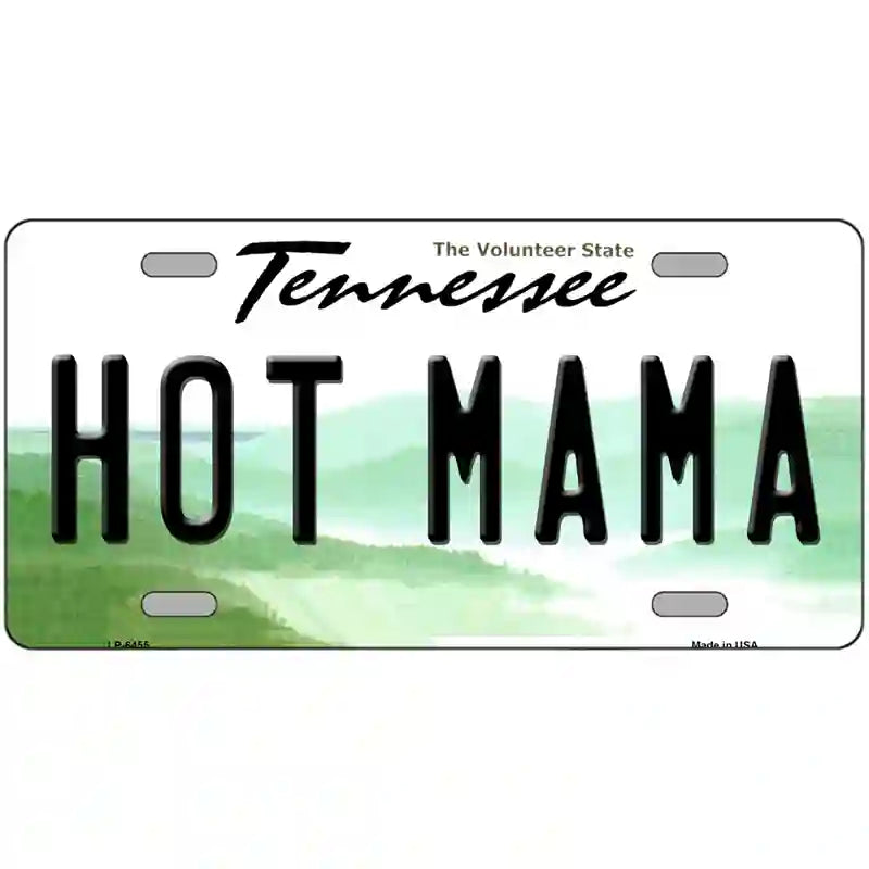 Hot Mama Tennessee Novelty Metal License Plate 24" x 12" (LLP)