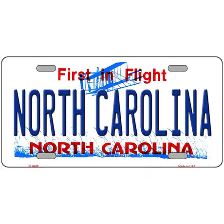 North Carolina Novelty Metal License Plate 24" x 12" (LLP)