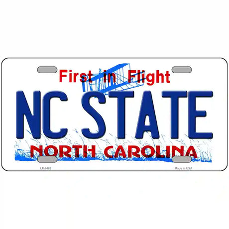 North Carolina State Novelty Metal License Plate 24" x 12" (LLP)