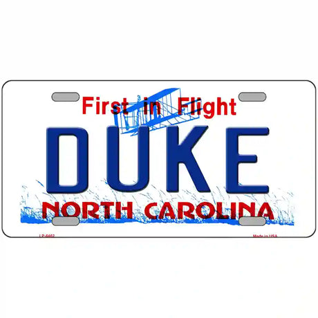 Duke North Carolina Novelty Metal License Plate 24" x 12" (LLP)