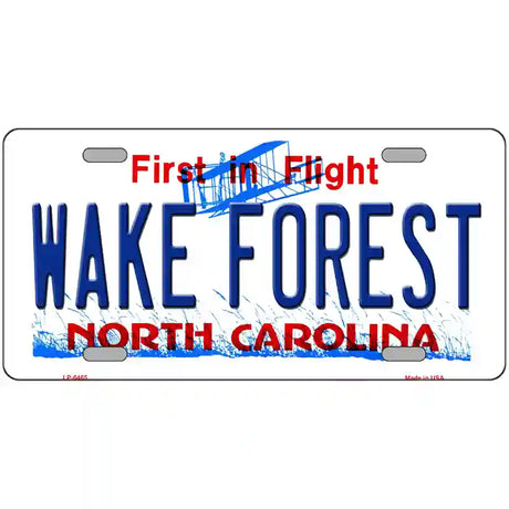 Wake Forest North Carolina Novelty Metal License Plate 24" x 12" (LLP)