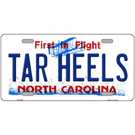 Tar Heels North Carolina Novelty Metal License Plate 24" x 12" (LLP)