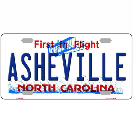 Asheville North Carolina Novelty Metal License Plate 24" x 12" (LLP)