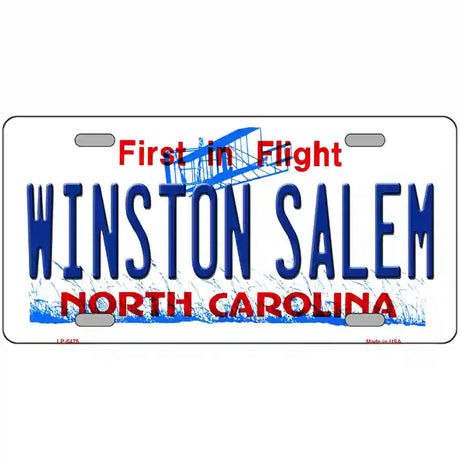 Winston Salem North Carolina Novelty Metal License Plate 24" x 12" (LLP)