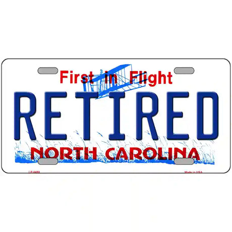 Retired North Carolina Novelty Metal License Plate 24" x 12" (LLP)