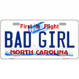 Bad Girl North Carolina Novelty Metal License Plate 24" x 12" (LLP)