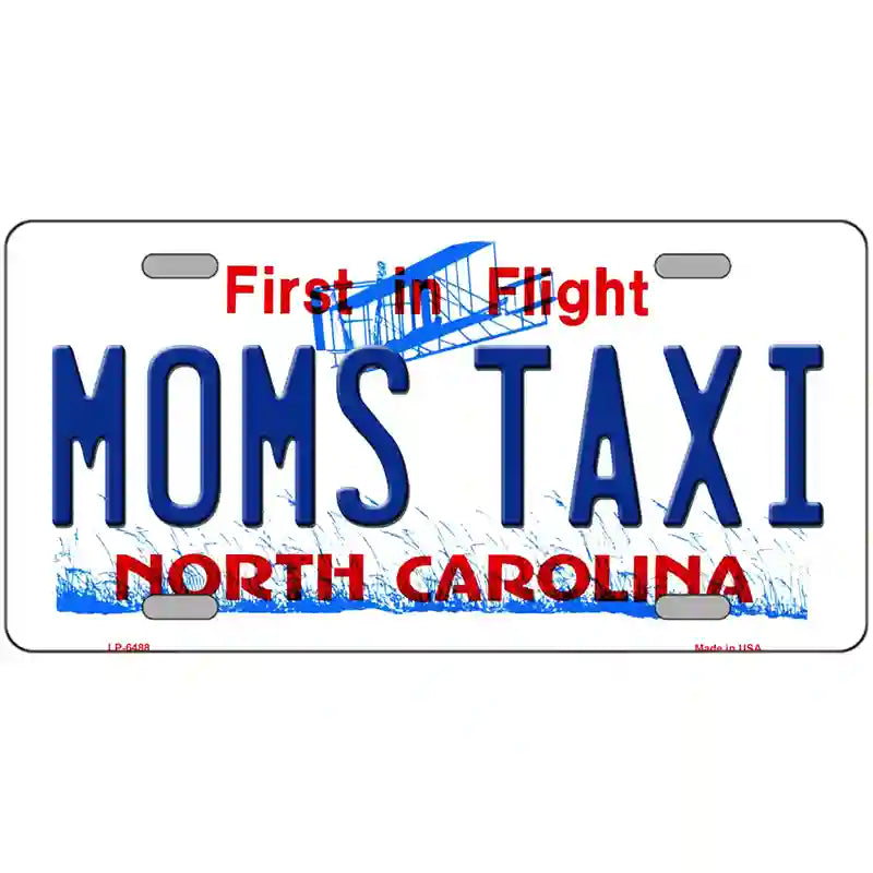 Moms Taxi North Carolina Novelty Metal License Plate 24" x 12" (LLP)