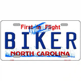 Biker North Carolina Novelty Metal License Plate 24" x 12" (LLP)