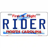 Rider North Carolina Novelty Metal License Plate 24" x 12" (LLP)