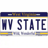 West Virginia State Novelty Metal License Plate 24" x 12" (LLP)