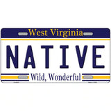 Native West Virginia Novelty Metal License Plate 24" x 12" (LLP)