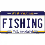 Fishing West Virginia Novelty Metal License Plate 24" x 12" (LLP)