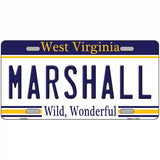 Marshall West Virginia Novelty Metal License Plate 24" x 12" (LLP)