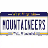 Mountaineers West Virginia Novelty Metal License Plate 24" x 12" (LLP)