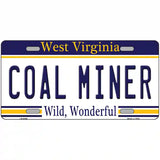 Coal Miner West Virginia Novelty Metal License Plate 24" x 12" (LLP)