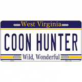 Coon Hunter West Virginia Novelty Metal License Plate 24" x 12" (LLP)